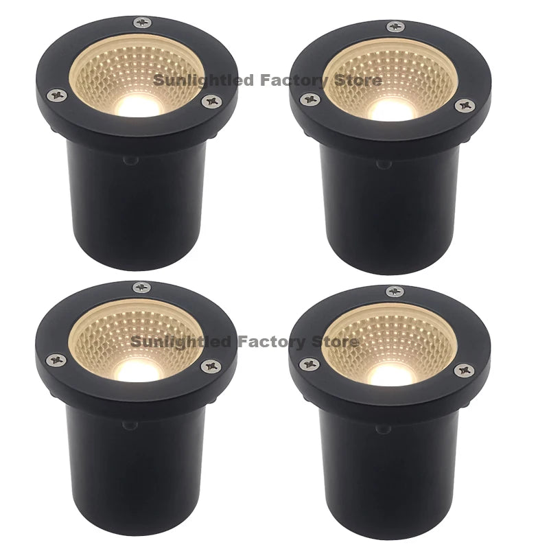 LED Underground Lamp Waterproof In-Ground Light Buried Light Landscape Lighting for Path Deck Garden Outdoor Lamp 12V 220V