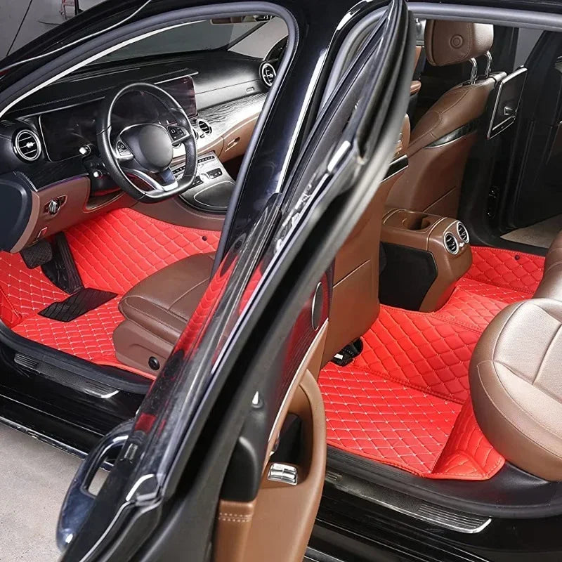Custom Car Floor Mats For BAIC MOTOR 212 T01 2023-2026 3 PCS All Weather Auto Accessories Foot Leather Carpets Fashion Rugs Pads