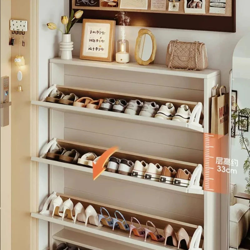 Storage Entrance Shoe Rack Organizer Living Room Hallway Hotel Shoe Rack Modern Wooden Organizador Zapatos Home Furniture