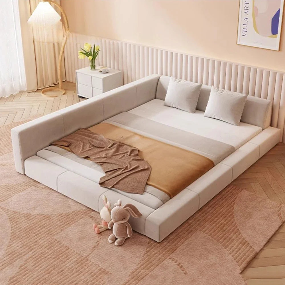 Bedroom Unique European Beds Luxury Teenage Girls Headboard Two Persons Bed Sleeping Floor Lounge Lozko Do Sypialni Furniture