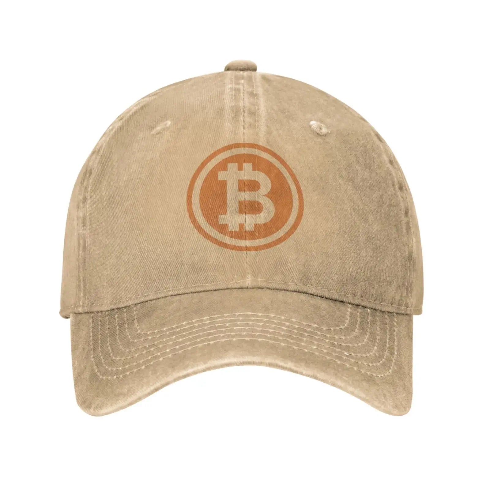 Baseball Cap Men Bitcoin Logo Fashion Caps Hats for Logo Asquette Homme Dad Hat for Men Trucker Cap