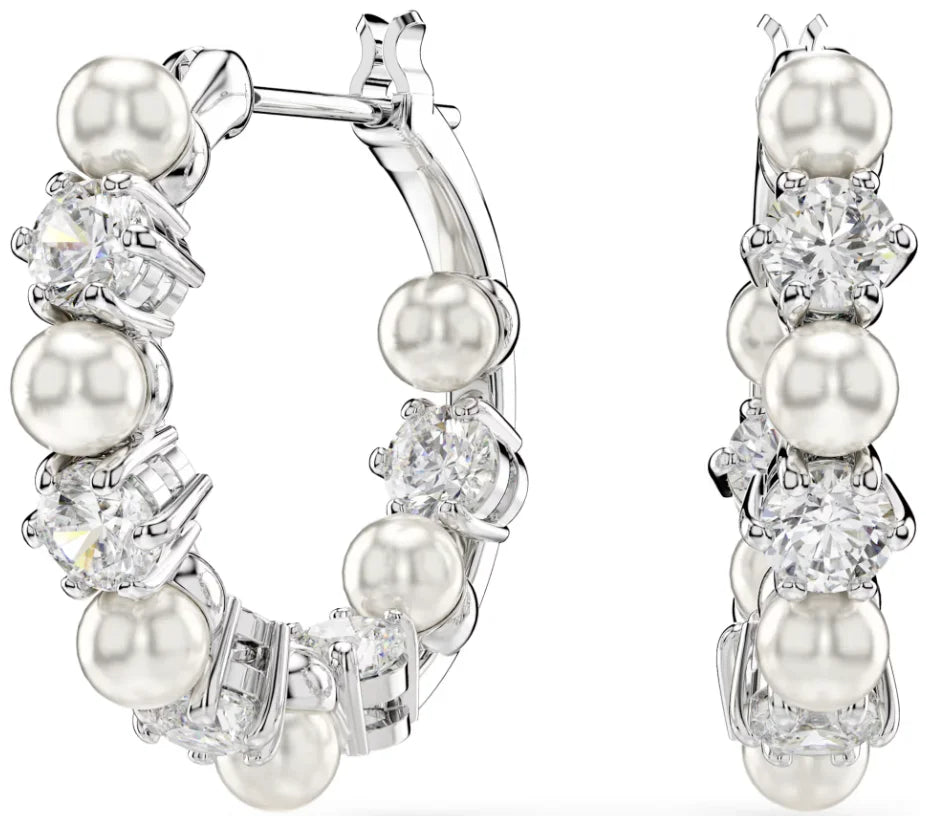 Original white crystal clip earrings, women's fashion trend earrings, jewelry accessories, birthday party gifts