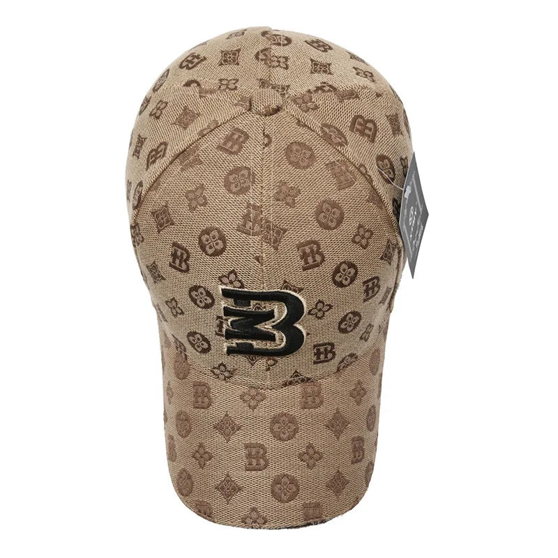 New Fashionable Versatile Baseball Hat MB Letter Embroidery Breathable Sunscreen Duckbill Cap Women Men Four Seasons Casual Hats