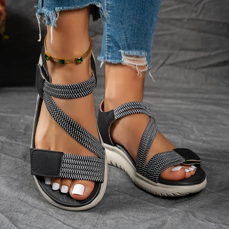 2026 Women New Fashion Elegant Sandals Summer Outdoor Sports Beach Wedge Height Increase Womens Comfortable Opened Toe Shoes