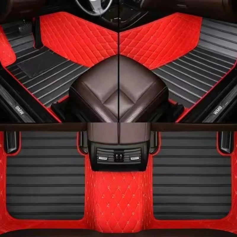 Custom Car Floor Mats For BAIC MOTOR 212 T01 2023-2026 3 PCS All Weather Auto Accessories Foot Leather Carpets Fashion Rugs Pads