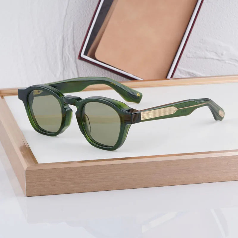 Zephirin 10th Anniversary Sunglasses Men And Women Thick Acetate Luxury Fashion Design UV400 Classical Vintage Glasses With Case