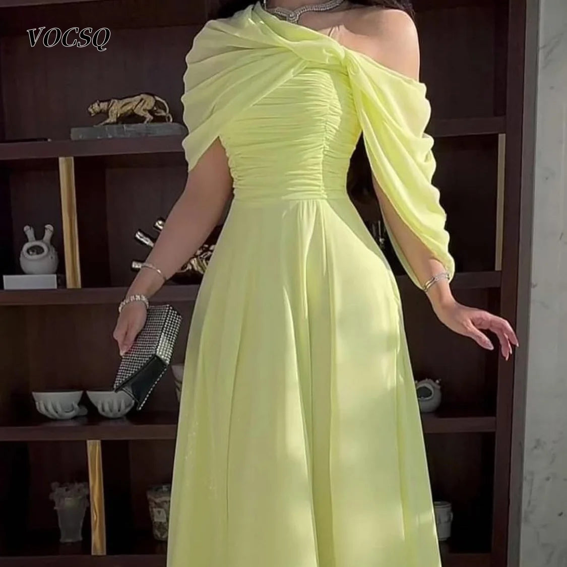 Prom Dresses for Women 2025 Chiffon Off Shoulder A Line Evening Dresses فساتين سهرة платье женское вечернее Customized