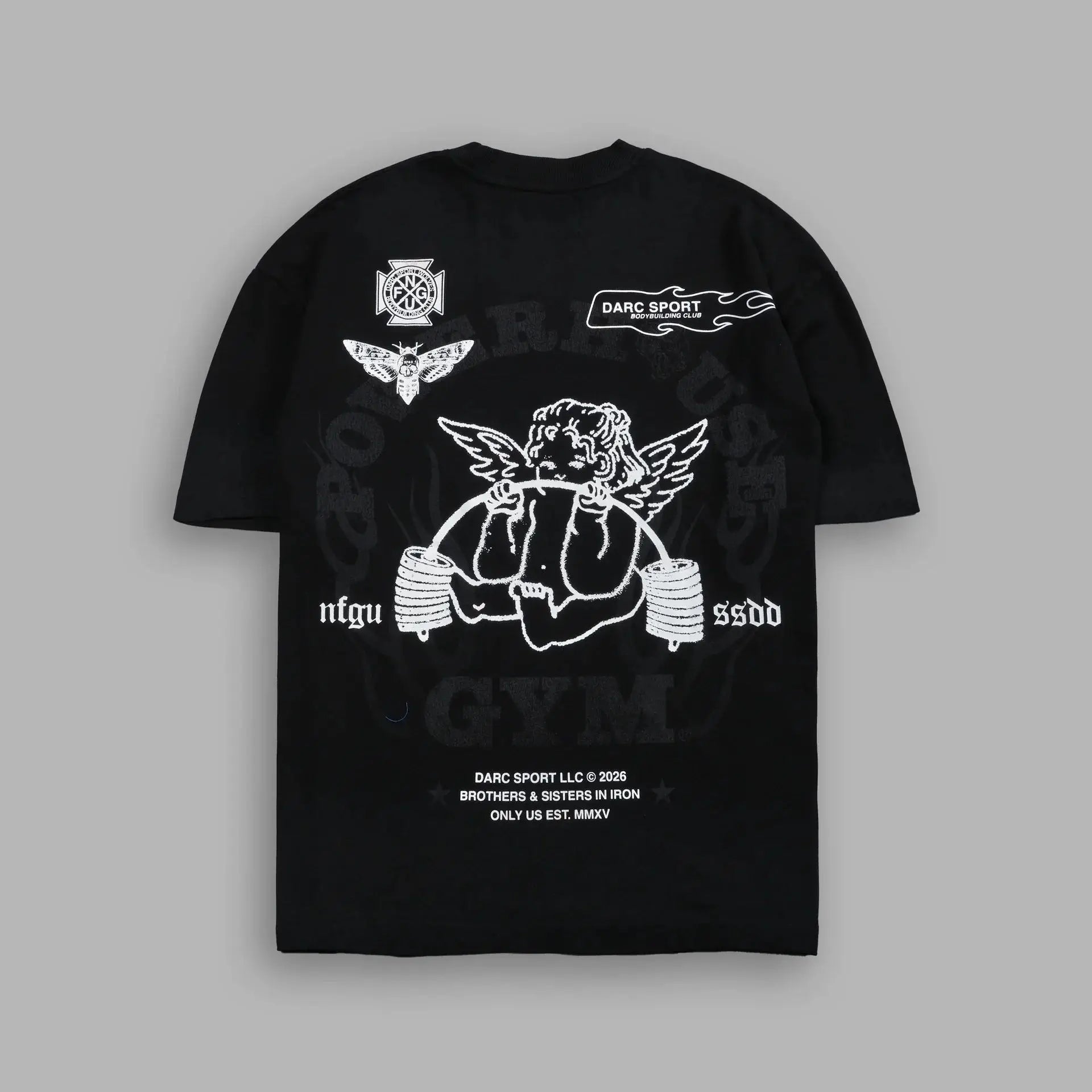 NEW Men's T-shirt Gym Fitness Male Training Workout Tee Top Short Sleeve Cotton Comfort Streetwear Oversized T Shirt Men Clothes