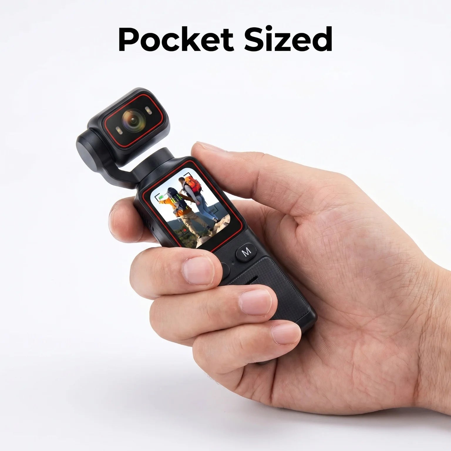 Mini 2.7K Action Camera 180° Rotate WiFi Pocket Vlog Camera 6 Hours Long Life EIS Anti Shake Sport Cam for Motorcycle Travel Recording