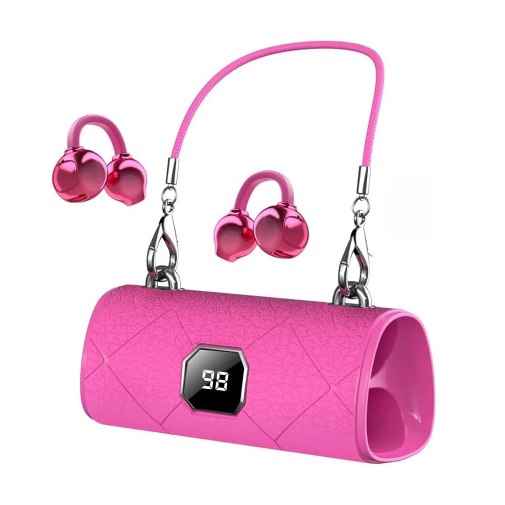 Sports Ear Clip Wireless BlueTooth Earphones Women Headset Handbag Headphone HD Call Music Noise Reduction Lady Earphones