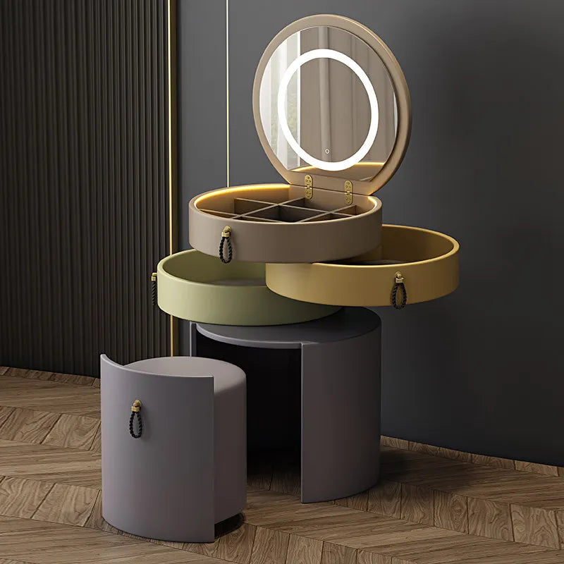 Glamour Elegant Quality Dressing Table Creative Aesthetic Nordic Makeup Vanities Storage Tocadores Maquillaje Bedroom Furniture