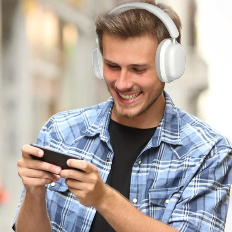 Wireless Headset Bluetooth Over Ear Gaming Headphone Large Battery Capacity Brand Audio Headset With Microphone