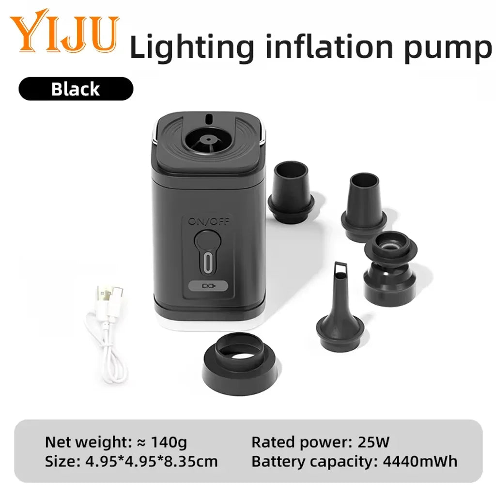 YIJU Wireless Inflation Pump Portable Outdoor Mini Air Compressor Air Cushion Bed Swim ring Multi function Air Pump