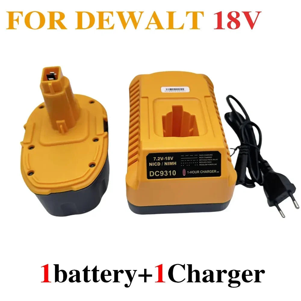 18V 9.8Ah Replacement Battery for Dewalt DC9096 DE 9503 DW 9095 9096 9098 XRP Cordless Drill Tools Screwdriver Batteries