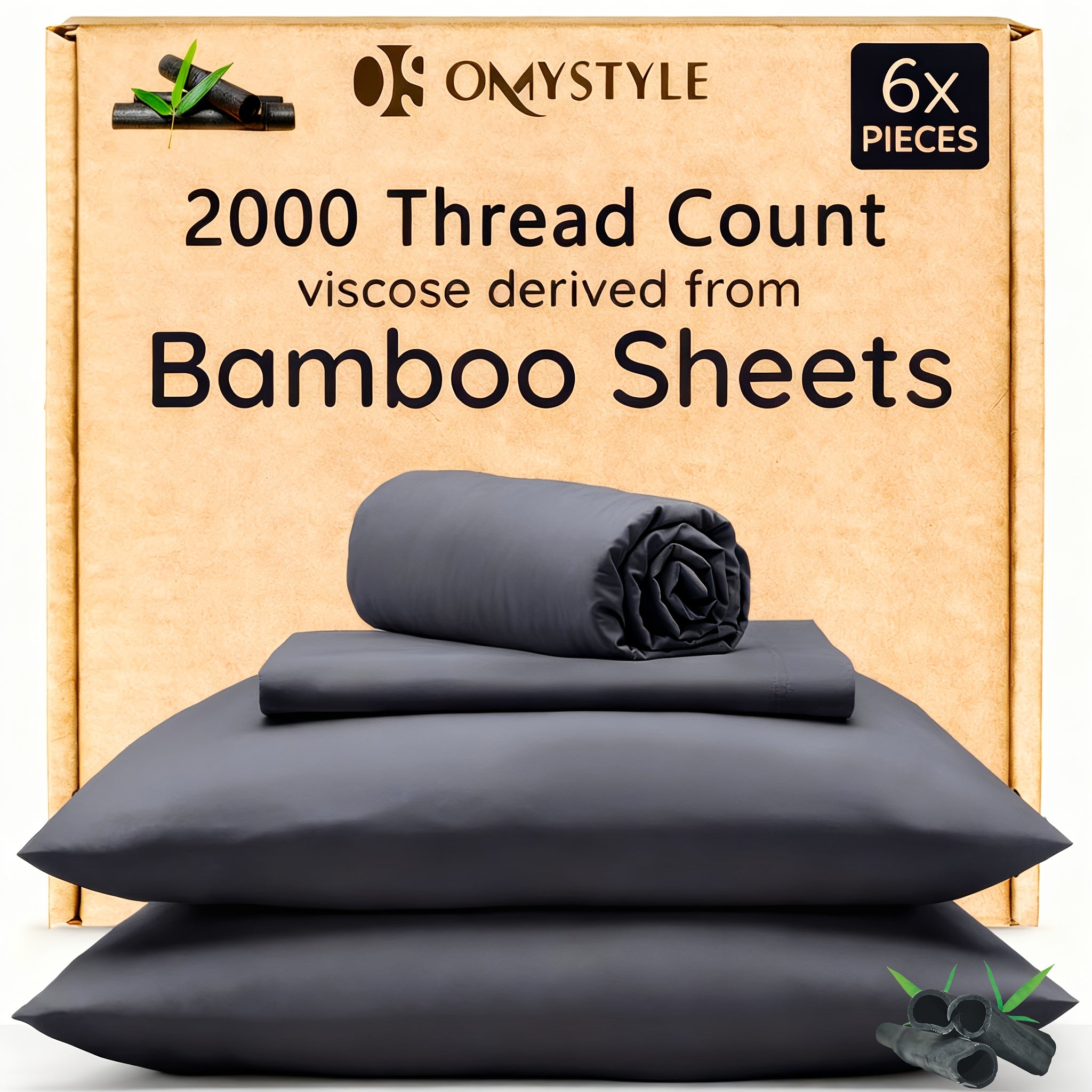 4pcs/6pcs Bamboo Cooling Children Bedding - Breathable And Comfortable - Fit for Hot Sleepers And Sweats, Pillowcases, Flat Sheet And Fitted Sheet - A Perfect Gift