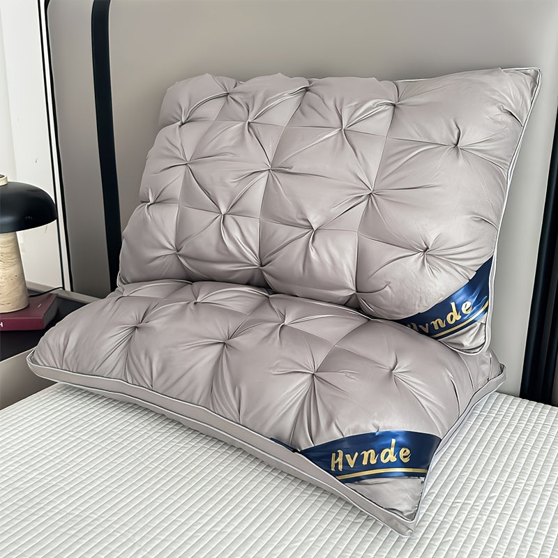 2-Pack Luxury Hotel Collection Pillows: Ultra-Supportive for Deep Sleep & Neck, Resilient High-Loft Core, Hypoallergenic Plush Cover, Cooling, Neck Pillows & All-Season Comfort - Ideal Gift