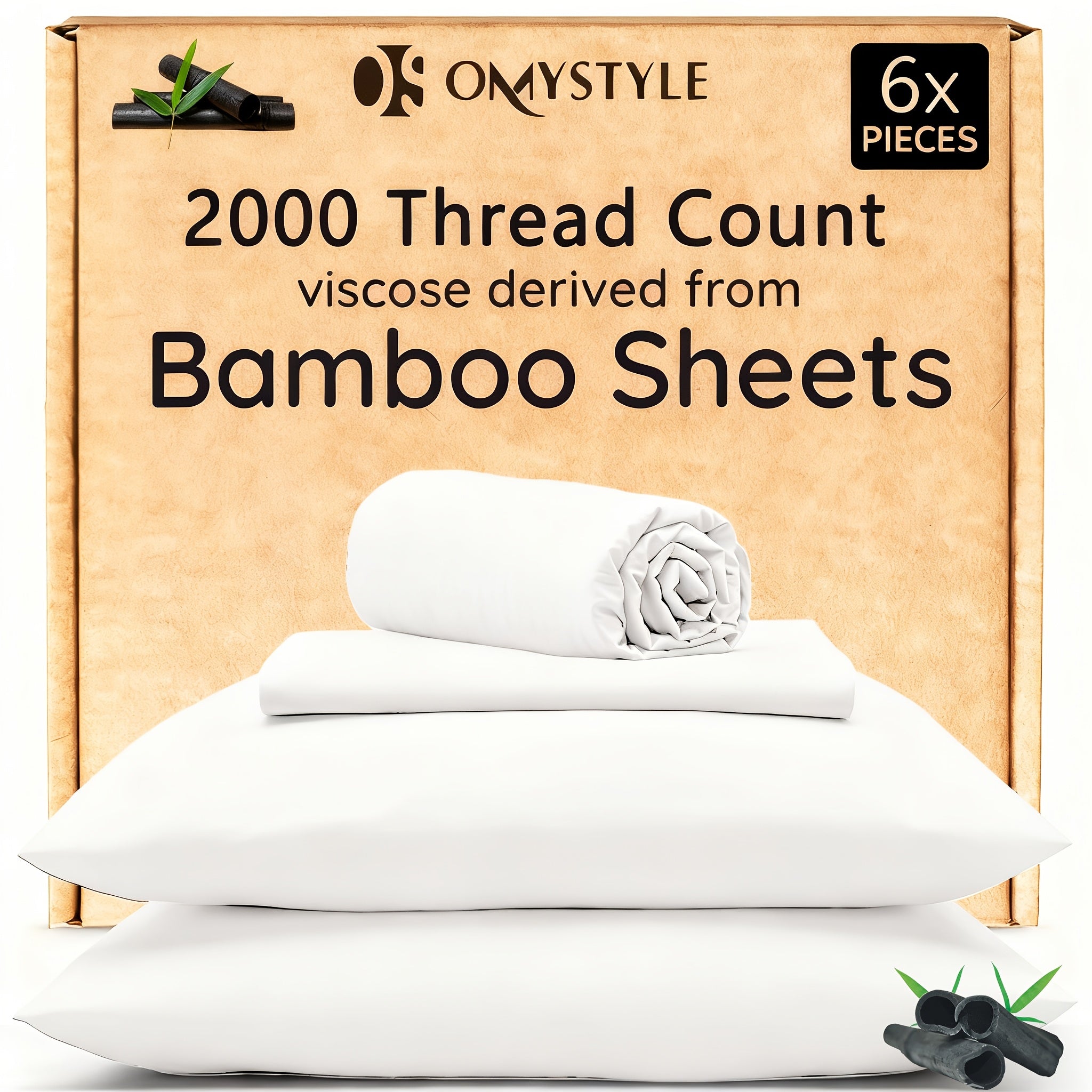 4pcs/6pcs Bamboo Cooling Children Bedding - Breathable And Comfortable - Fit for Hot Sleepers And Sweats, Pillowcases, Flat Sheet And Fitted Sheet - A Perfect Gift