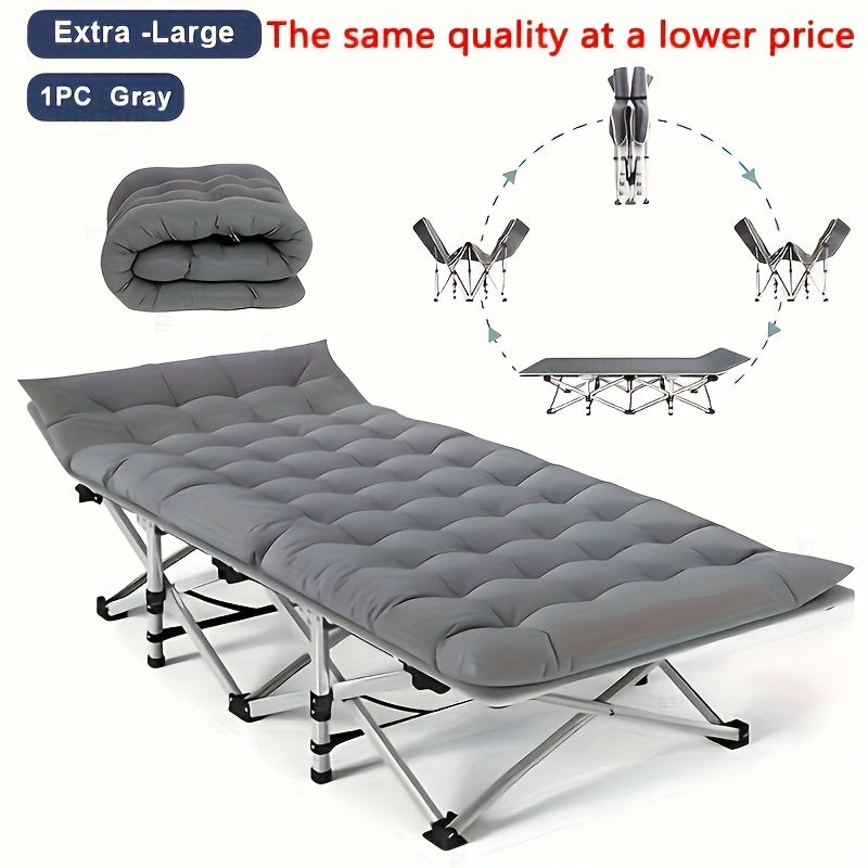 Heavy-Duty Folding Bed Measuring 8 to 10 Feet, with a Height of 70.4 to 74 Inches And Weight Capacities of 450, 500, 550, Or 600 Pounds. This Portable Guest Bed Comes with a Flip-Up Mattress Included